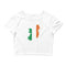 Women’s Flag Map Crop Top Ireland