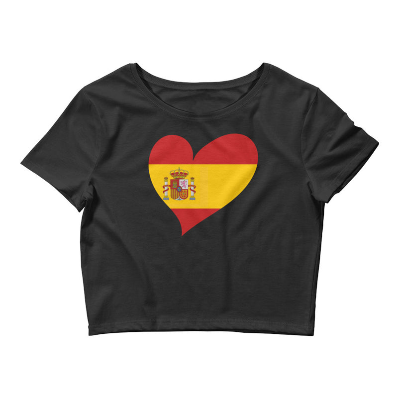 Women’s Big Heart Crop Top Spain