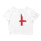 Women’s Flag Map Crop Top England