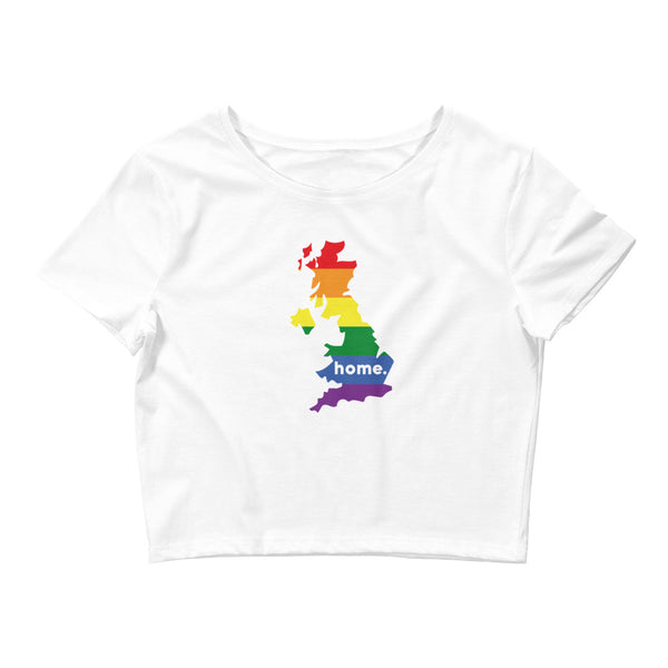 Women’s Flag Map Home Pride Crop Top United Kingdom