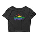 Women’s Flag Map Home Pride Crop Top Russia