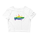 Women’s Flag Map Home Pride Crop Top Russia