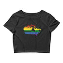 Women’s Flag Map Home Pride Crop Top Canada