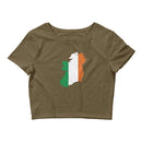 Women’s Flag Map Crop Top Ireland