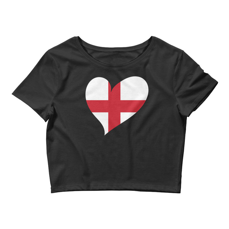 Women’s Big Heart Crop Top England