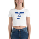 Women’s Big Heart Crop Top Israel