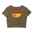 Women’s Big Heart Crop Top Spain