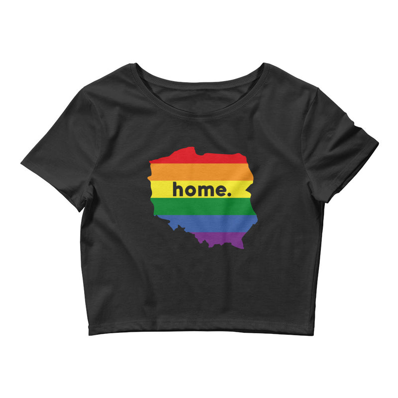 Women’s Flag Map Home Pride Crop Top Poland