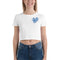 Women’s Flag Heart Crop Top Greece