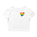 Women’s Flag Heart Crop Top Pride