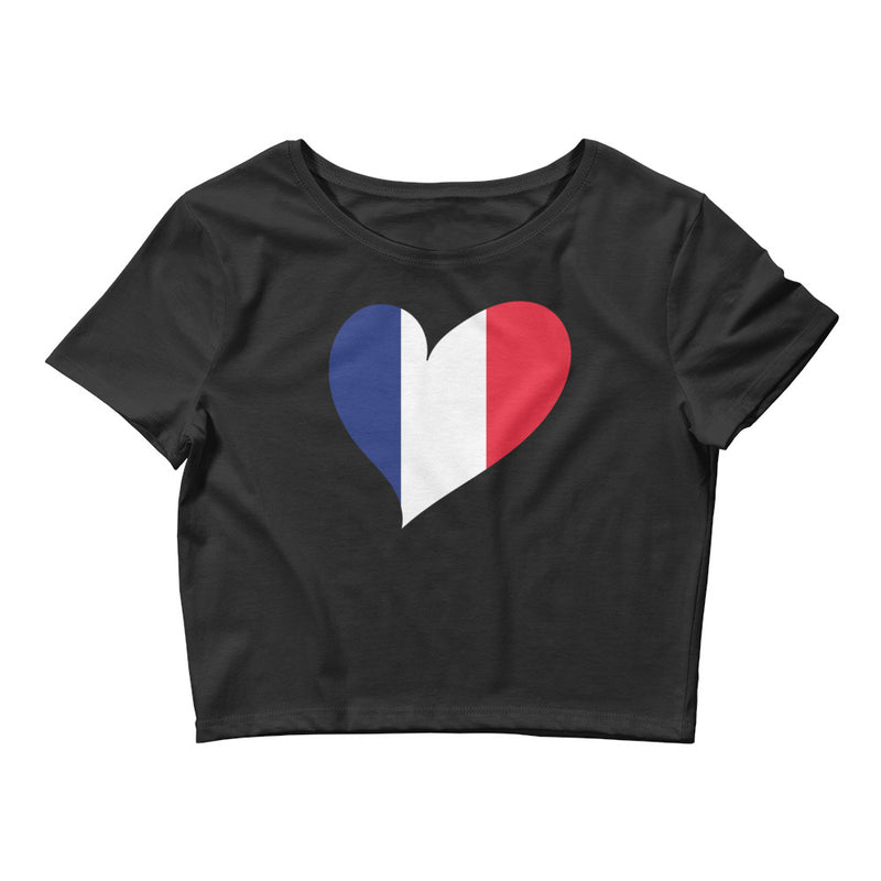 Women’s Big Heart Crop Top France