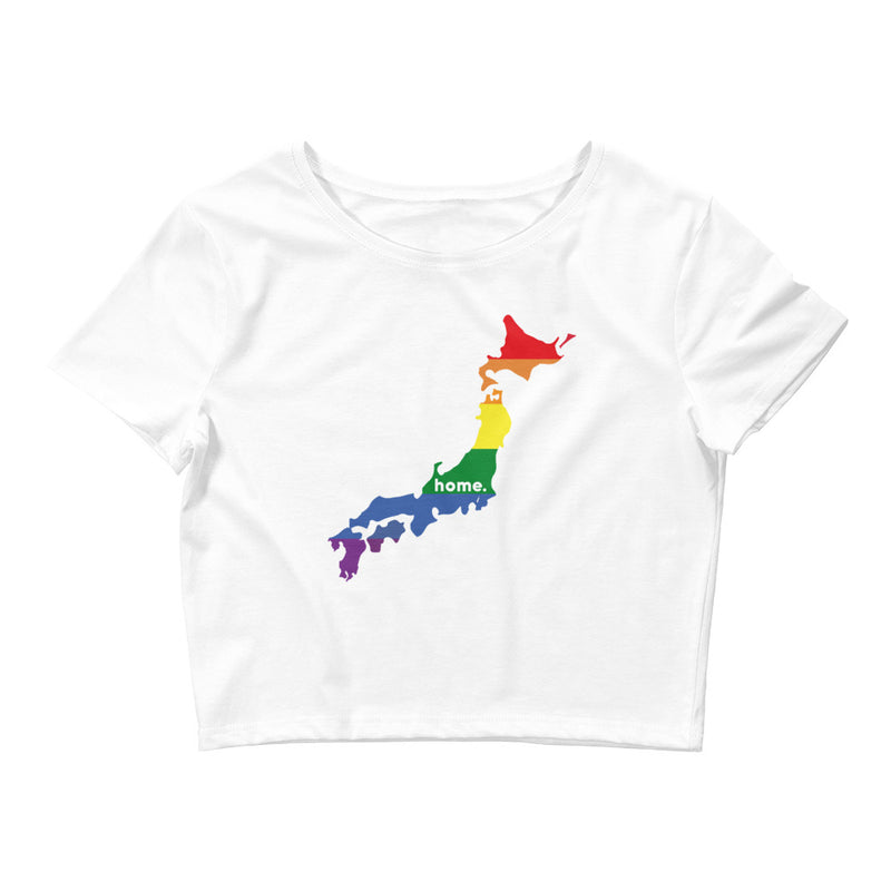 Women’s Flag Map Home Pride Crop Top Japan