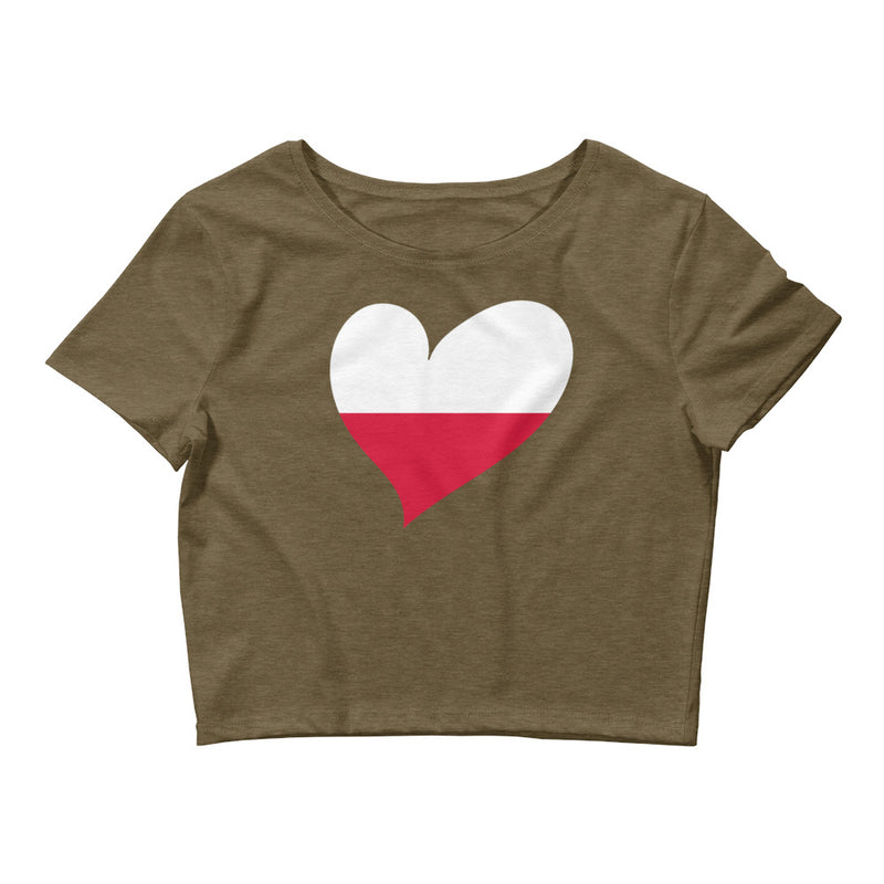 Women’s Big Heart Crop Top Poland