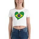 Women’s Big Heart Crop Top Brazil