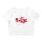 Women’s Flag Map Crop Top Canada