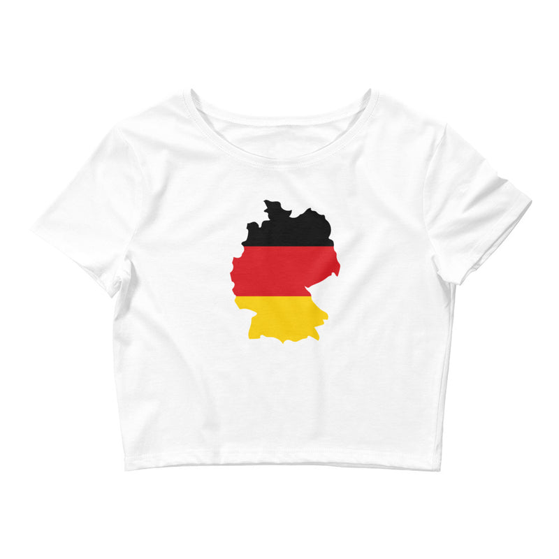 Women’s Flag Map Crop Top Germany