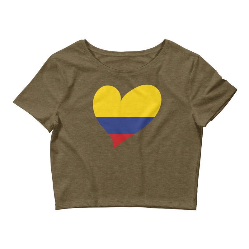 Women’s Big Heart Crop Top Colombia