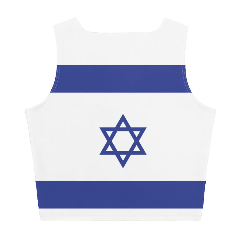 Women's All-Over Crop Top Israel