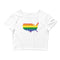 Women’s Flag Map Pride Crop Top USA