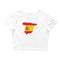 Women’s Flag Map Crop Top Spain