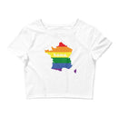 Women’s Flag Map Home Pride Crop Top France