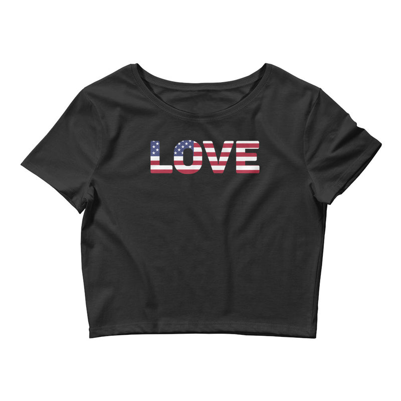 Women’s Love Crop Top USA