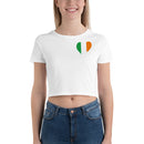 Women’s Flag Heart Crop Top Ireland